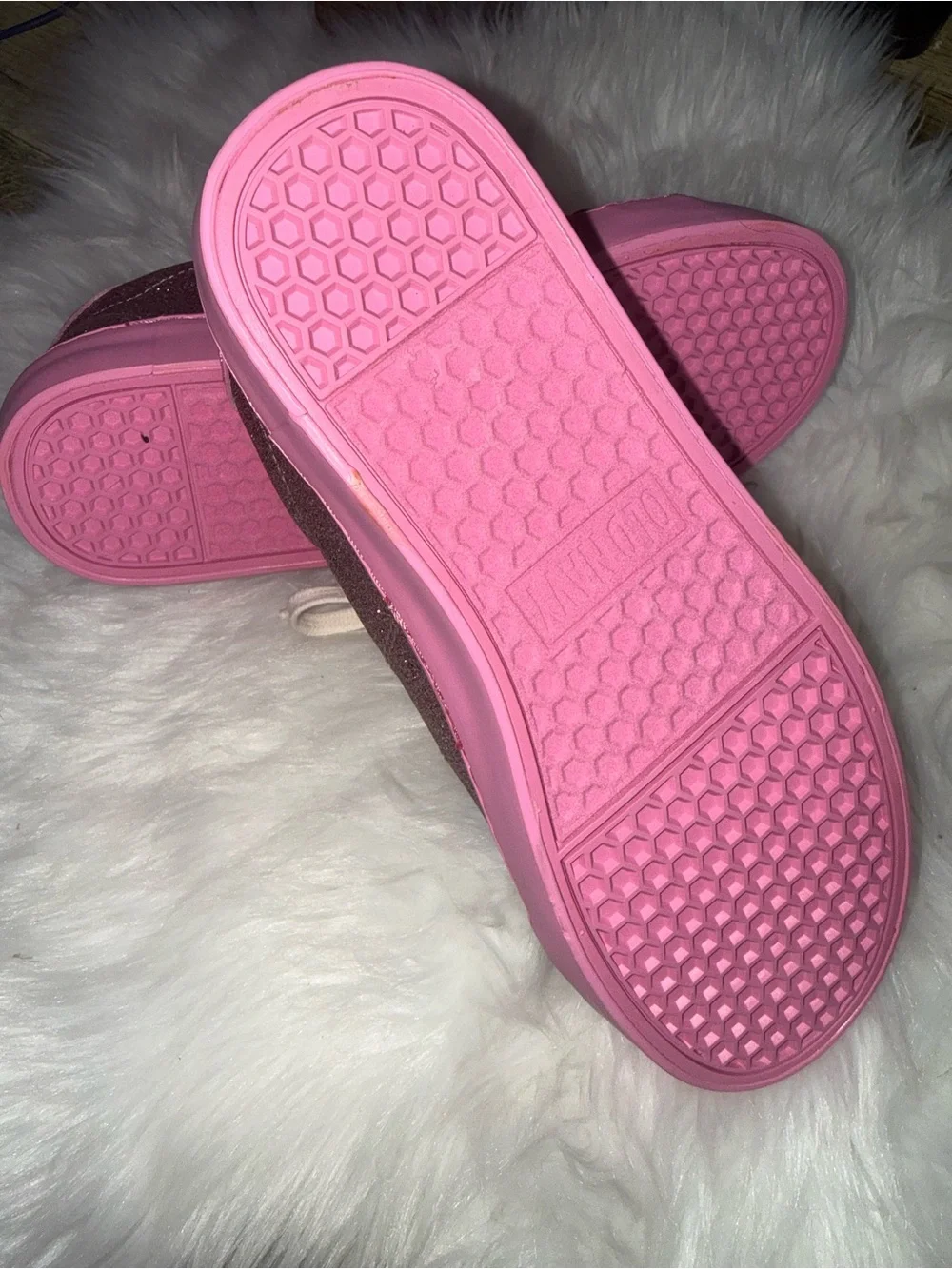 Glitter Pink Casual Sneakers - Big Kids size 3 OldNavy